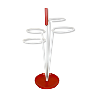 Original minimalist metal pop art umbrella stand, Germany, 1960s