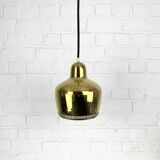 Golden Bell brass pendant light Alvar Aalto Louis Poulsen, Denmark 1950s