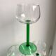 lot de 6 verres verts à vin blanc made in France années 60-70