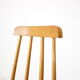 Midcentury wood revolving chair, czechoslovakia, 1970s