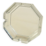 Octagonal glass ashtray