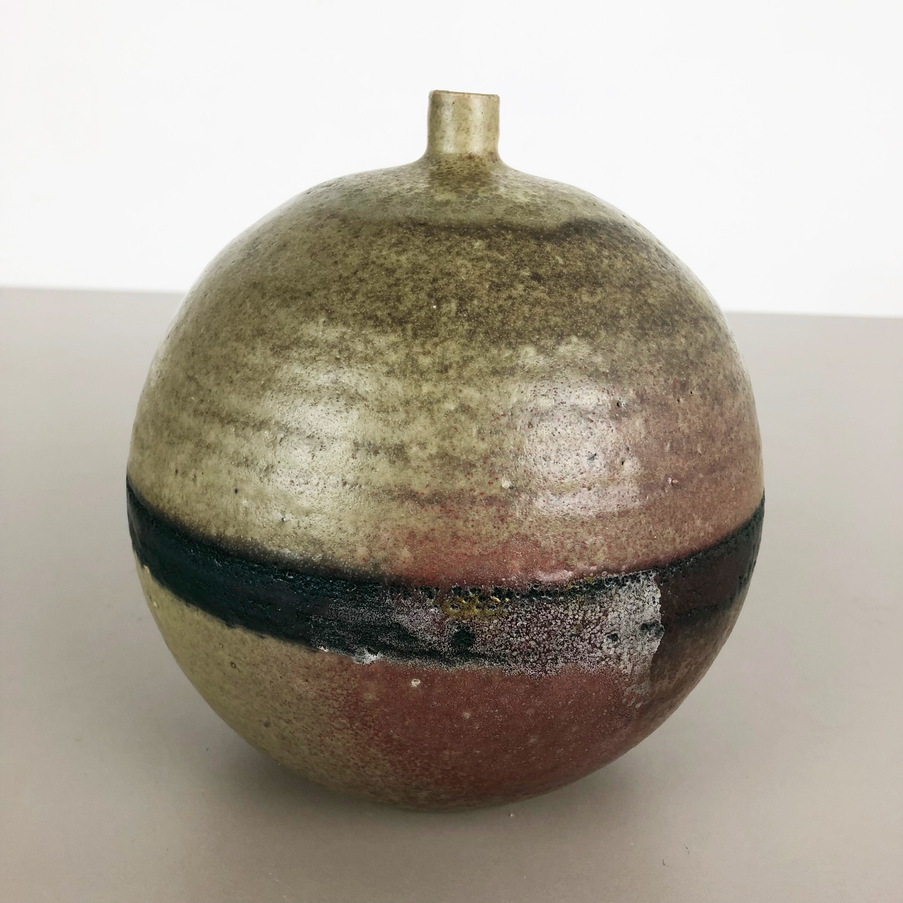Original 1960 ceramic studio pottery vase by Piet Knepper for Mobach in the Netherlands