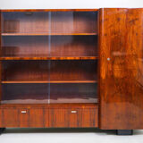 Halabala Bookcase - 1930s Czechia - Restored walnut