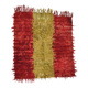 5x5 Square Green Red Vintage Kilim Rug, 145x157Cm