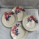 HBCM Rose Decorated Dessert Plates