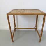 Side table, rattan couch end 60s 70s