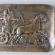 Max Le Verrier – Large bronze platter signed – Lion hunt – 28