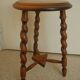 vintage wooden turned stool brutalist decor