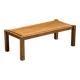 Two-tone wooden graphic coffee table, circa 1960.