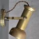 Brass articulated wall lamp – steampunk spirit -