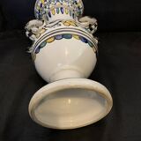 Vase Morocco amphora 28.5cm ceramic hand painted Moroccan art vintage old