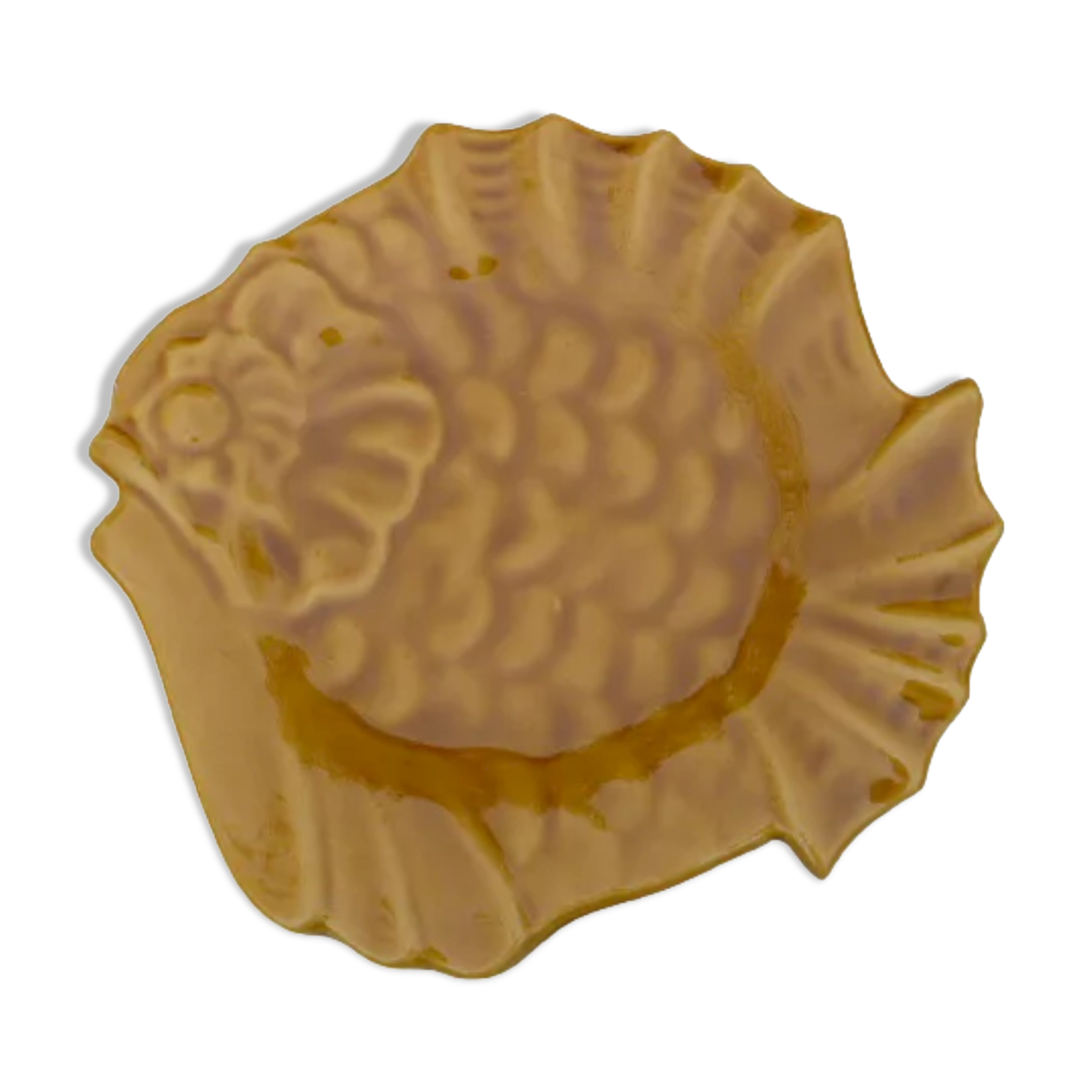 Empty fish-shaped pocket signed Vallauris Lunetta