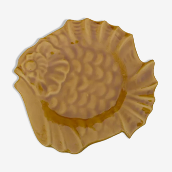 Empty fish-shaped pocket signed Vallauris Lunetta