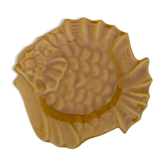 Empty fish-shaped pocket signed Vallauris Lunetta