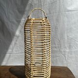 Small lantern-shaped rattan suspension H35 D15