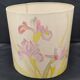 Hand-painted silk art lampshade Decor Iris Signed piece