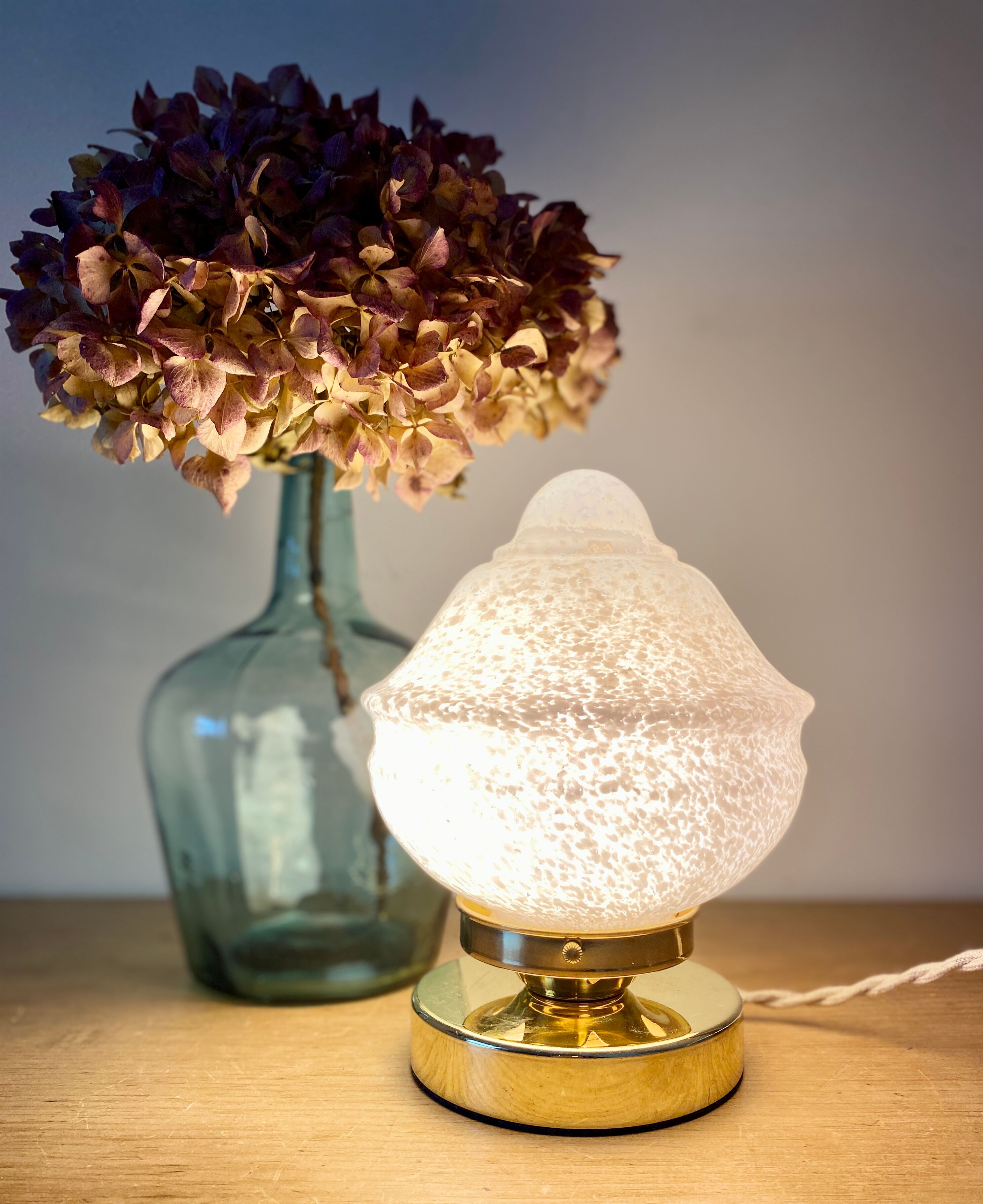 LAMPE BALADEUSE À poser globe Clichy jaune EUR 135,00 - FR