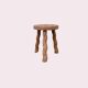 Vintage turned leg tripod stool 1960