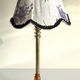 LAMPSHade Plexiglass and Lilac Fabric VINTAGE