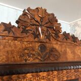 Unique model craftsman's cabinet, cabinetmaker's cabinet, 3-door cabinet, French marquetry furniture