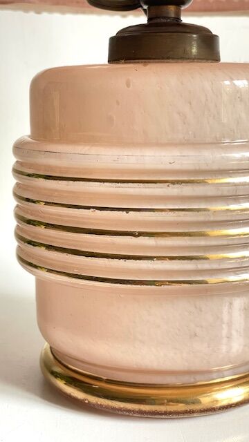 Clichy Glass Art Deco Lamp