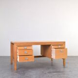 Mid-Century Oak Desk by Chr. Rasmussen for Randers Møbelfabrik, 1970s.