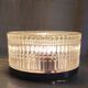 Ceiling light or wall sconce in prismatic glass - mid 20th century.