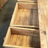 Open buffet in fir wood