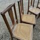 Chaises en cannage année 30-40