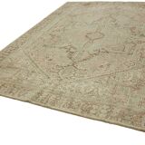 1970s 257 cm x 338 cm beige wool carpet