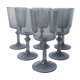 Grey smoked crystal walking glasses