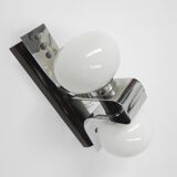 Space age wall lamp with 2 glass balls