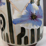 Art Nouveau style opaline vase
