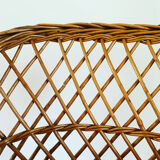 Fauteuil en osier vintage