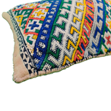 Berber kilim cushion color Azilal