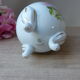 Old Tripod Egg Vase Genuine Limoges Porcelain, Large Limoges Egg