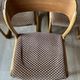 Set of 6 baumann chairs model sled sled circa 1960