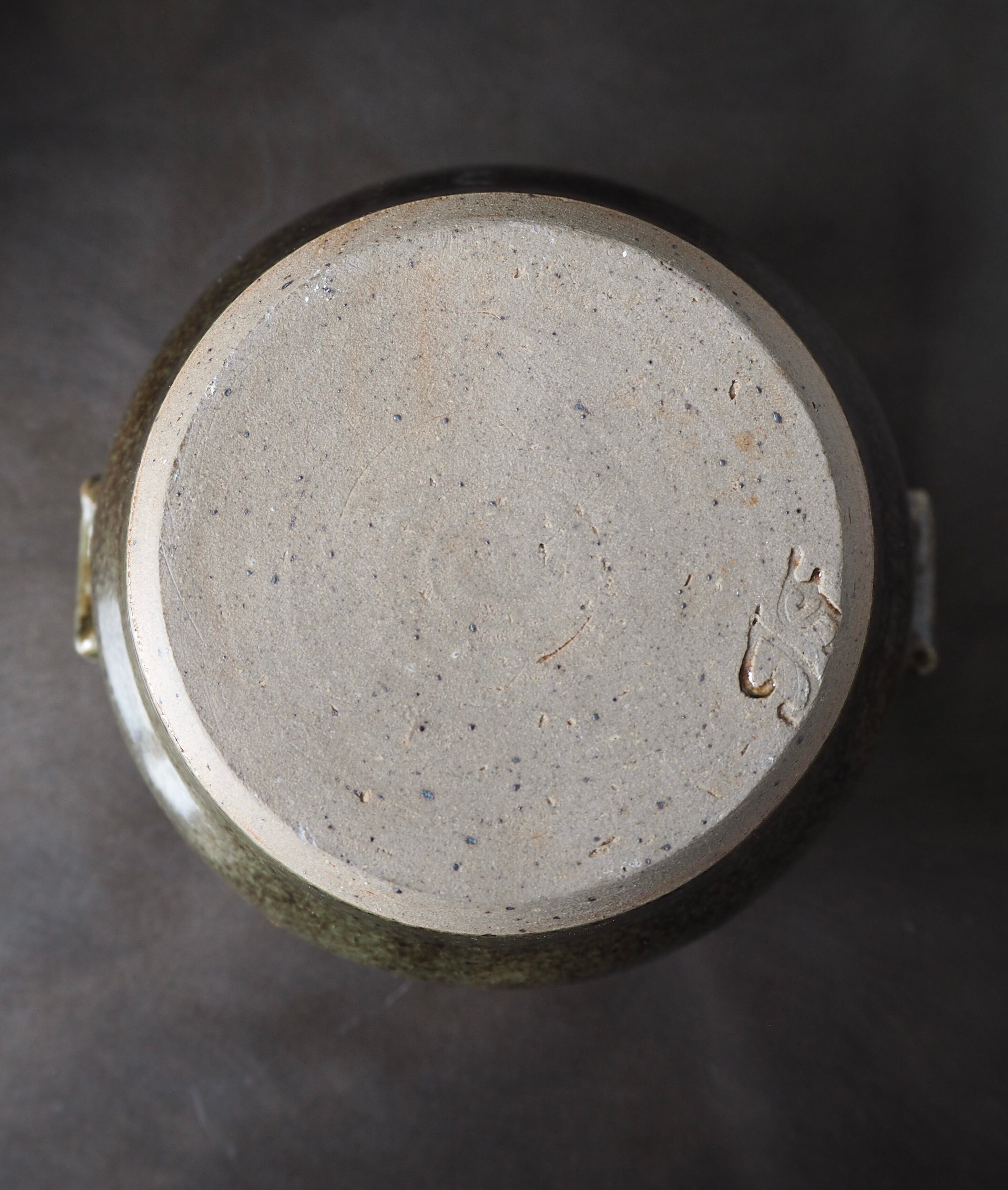 6 green ceramic cassolettes