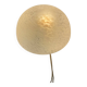 Half-globe ceiling light with speckled glass