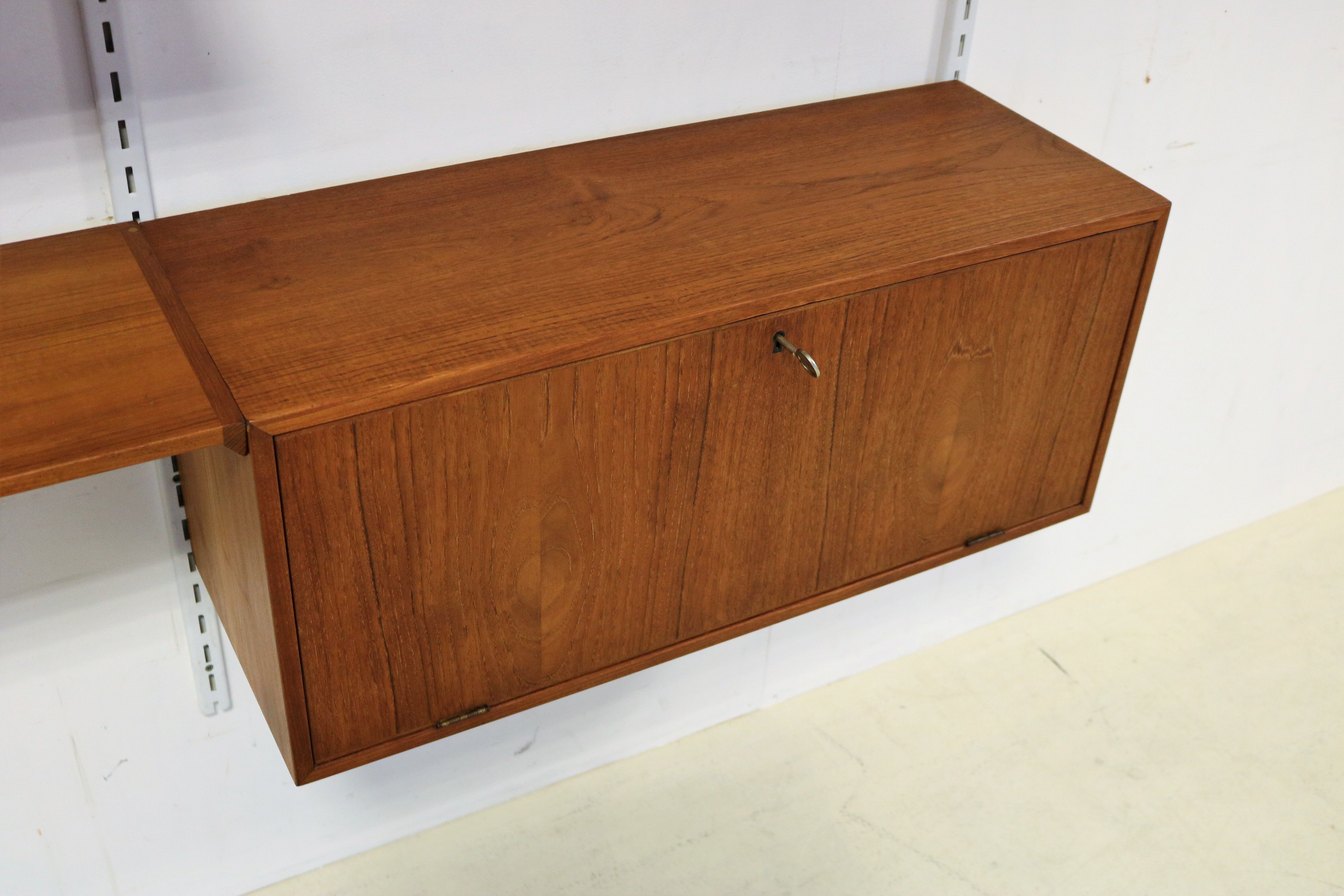 Vintage teak wall unit by Kai Kristiansen