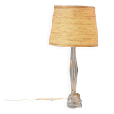 Crystal table lamp by Daum, France, 1970s