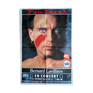 Affiche concert vintage Bernard