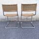 Pair cesca b32 chair design Marcel Breuer