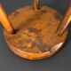 Midcentury brutalist French chunky tripod rustic farmhouse stool, 1950s