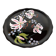 LONGWY PLATTER WITH LILIES signed L. VALENTI