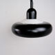 Knud Christensen hanging lamp black, 1970s