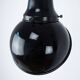 Set Of 2 Vintage Industrial Angled Enamel & Metal Black Lamps