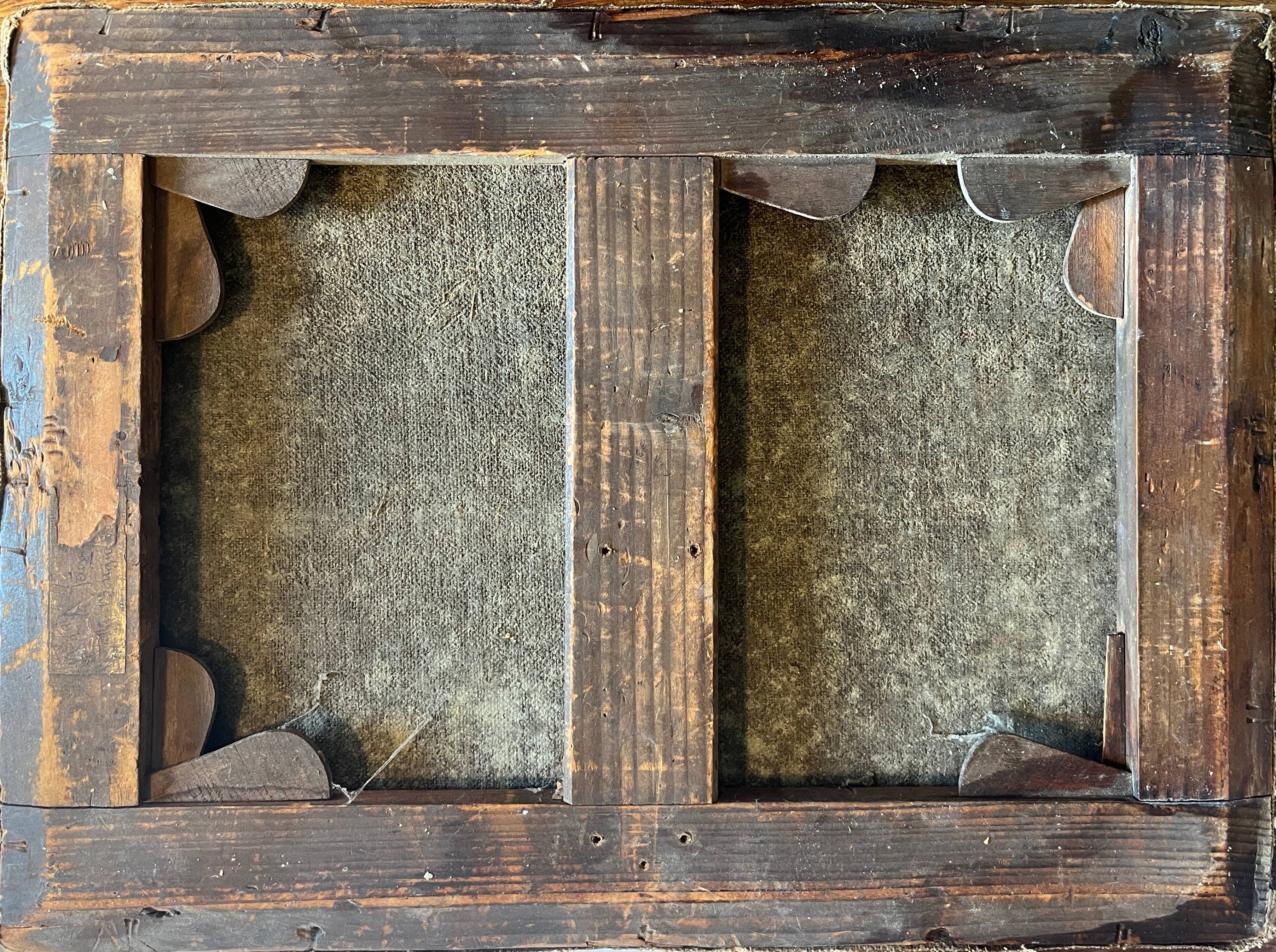 Antique painting HSP/C "The Buffet, Ham and Grapes" in the style of Cornelis