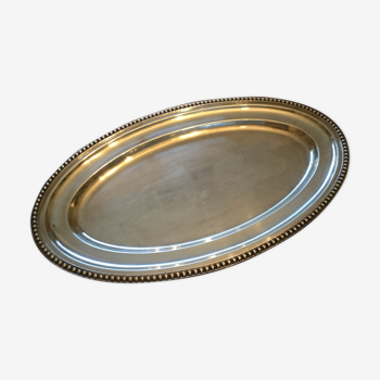 Flat oval in metal