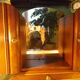 Art Deco extra furniture 1920/1940 to install or fix, wooden, central mirror, 2 doors, 1 drawer